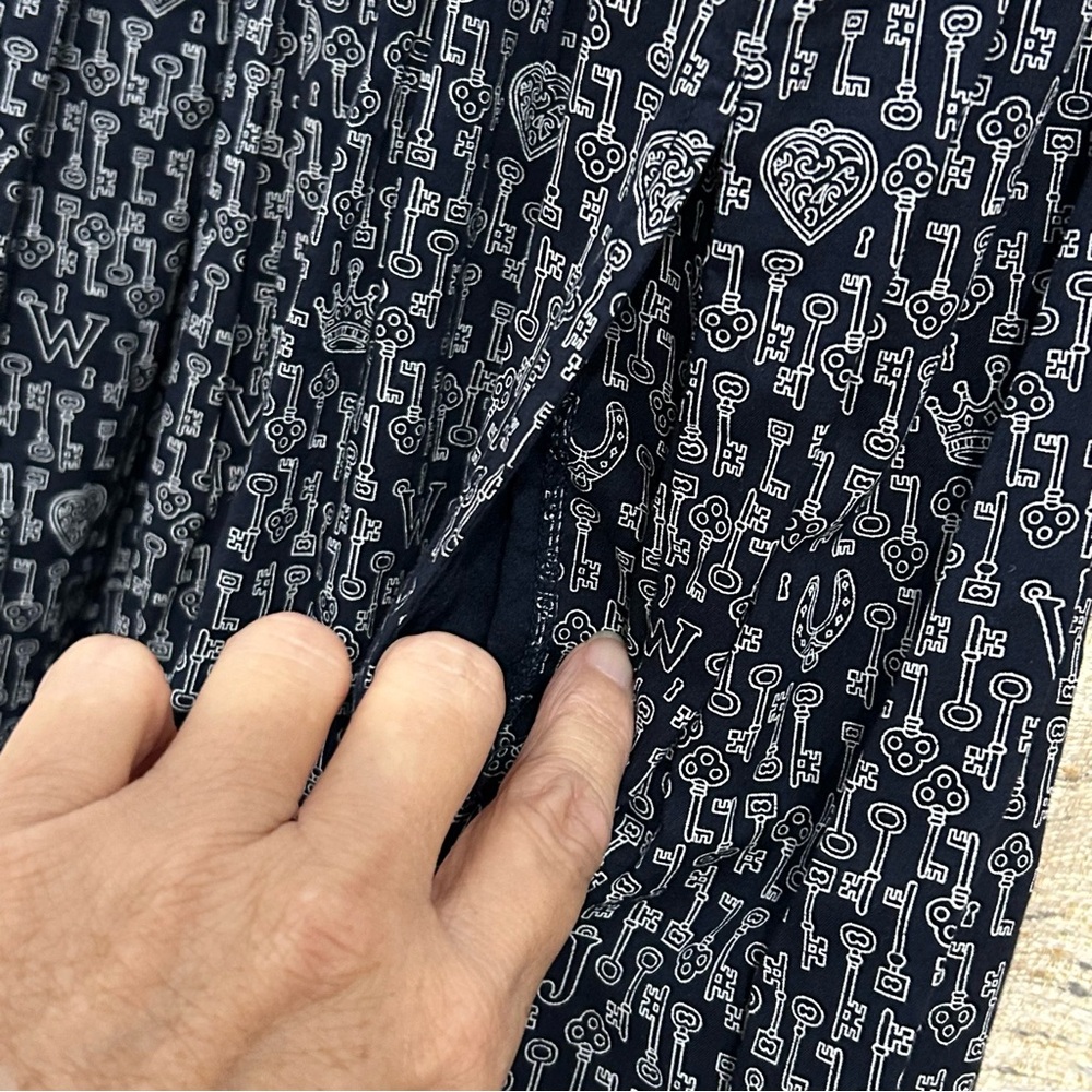 Jack Wills Fabulously British Key Print Sleeveless Dress - 8 - Picture 4 of 9